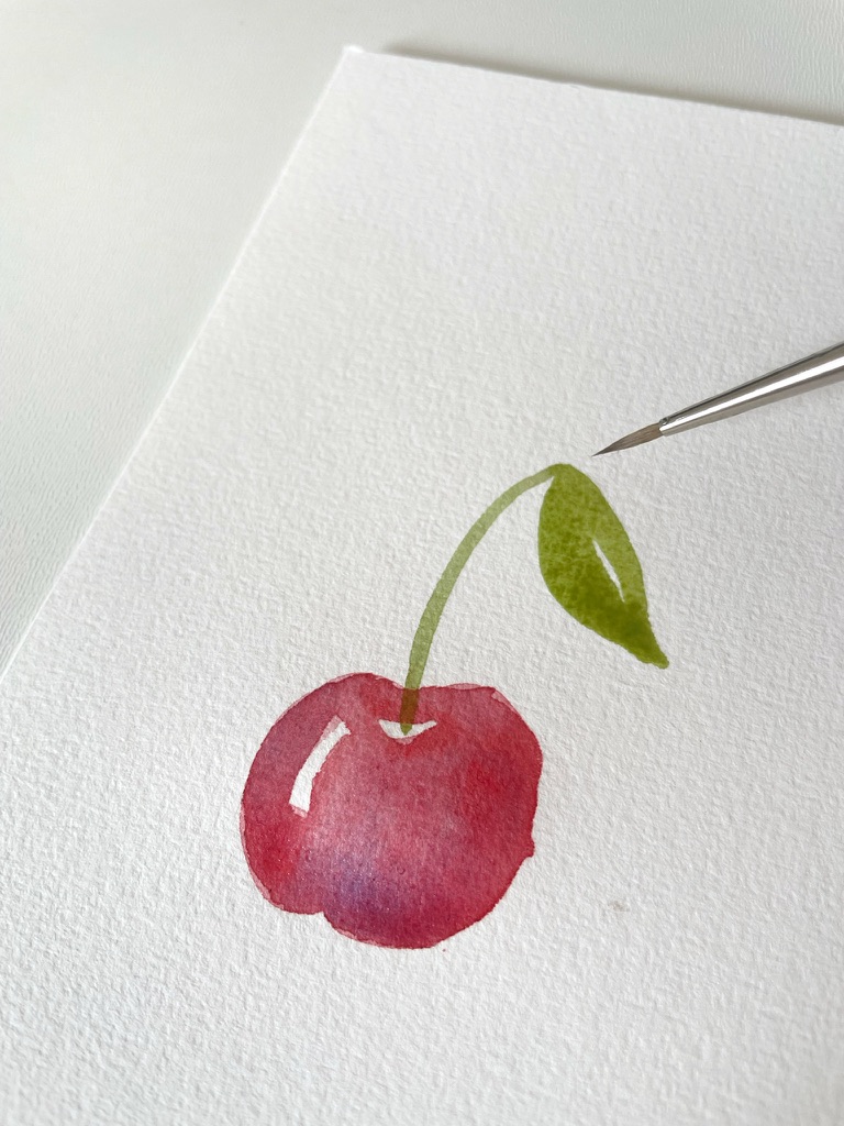 cerise aquarelle