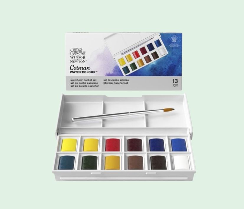 idee cadeau aquarelle debutant cotman palette aquarelle debuter